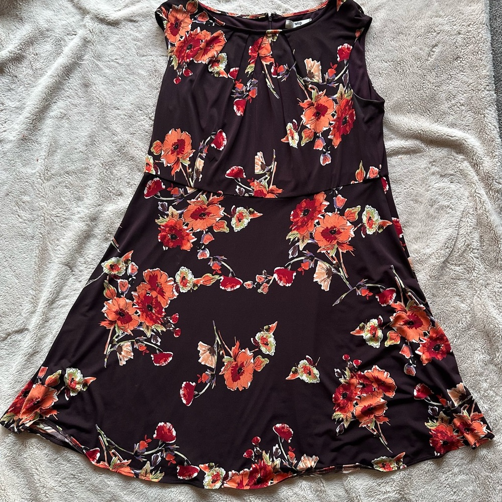 Wisp floral midi dress